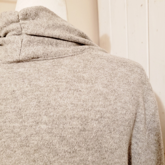 PHILOSOPHY | SOFT WRAP FRONT SWEATER GREY OVERSIZED - Picture 3 of 9